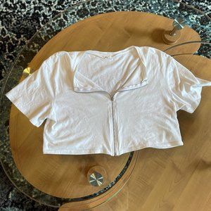 Garage Crop Top with zipper